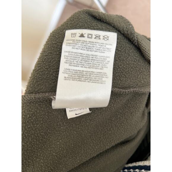 Nike Dri-FIT Tapered Joggers Olive Green Polyester Athletic Pants Size M - Picture 10 of 10